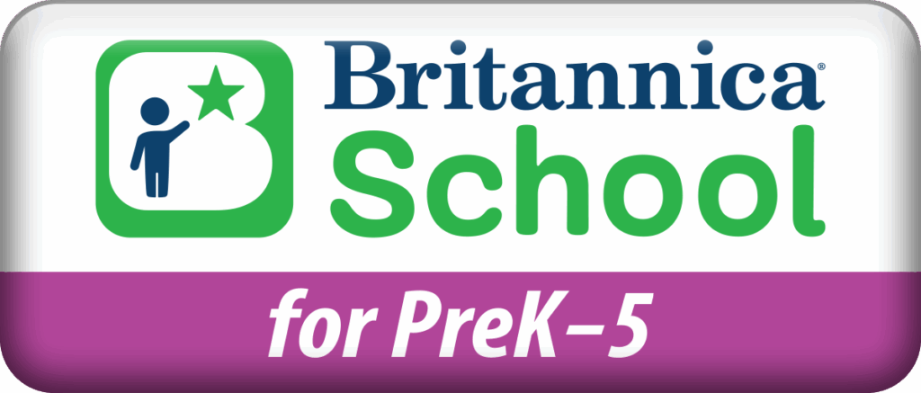 Go to Britannica School for PreK to 5 years old resource website